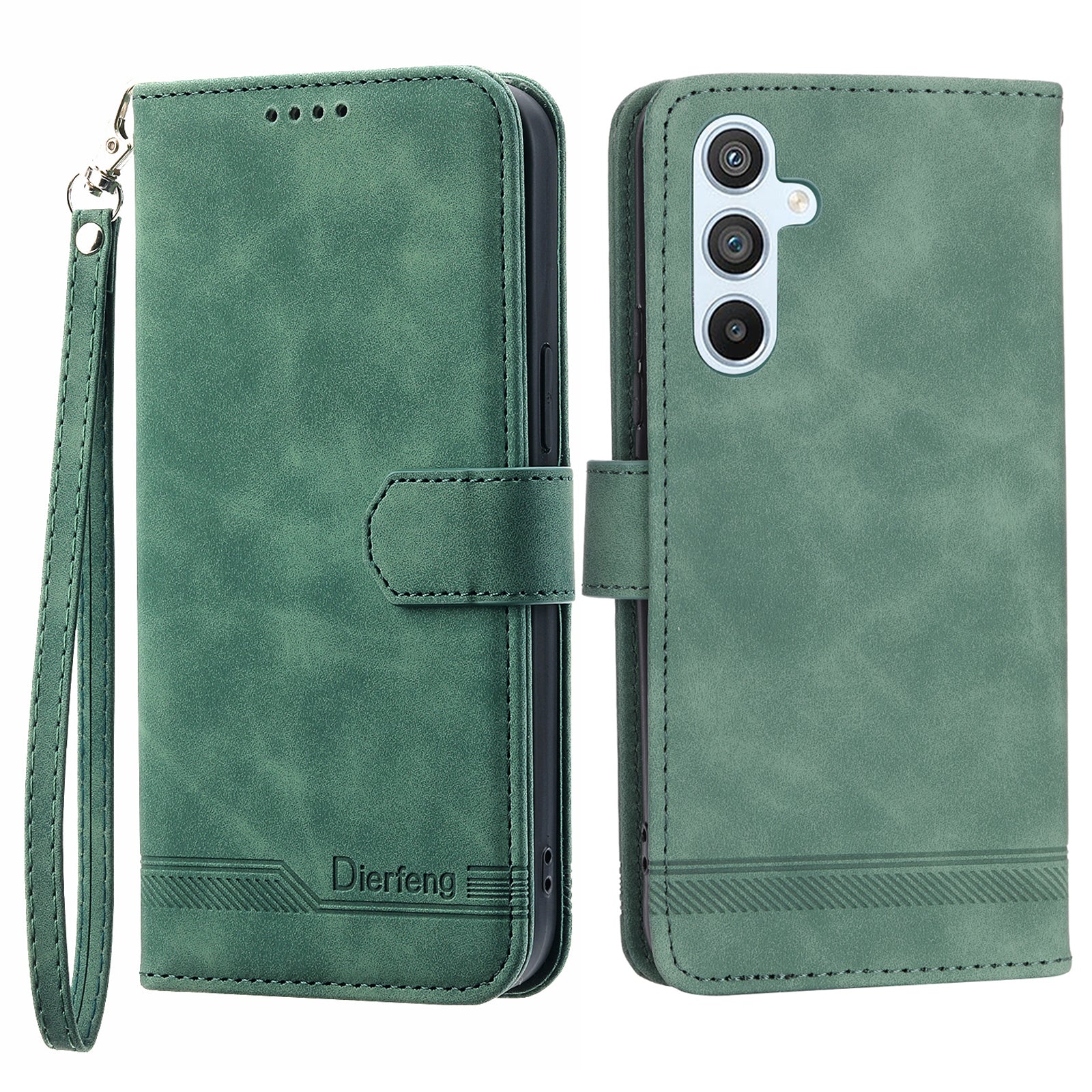 DIERFENG DF-03 Mobile Phone Leather Case for Samsung Galaxy A54 5G Lines Imprinted Stand Wallet Phone Cover DIERFENG DF-03 Mobile Phone Leather Case for Samsung Galaxy A54 5G Lines Imprinted Stand Wallet Phone Cover